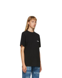 Vetements Black Logo Front Back T Shirt