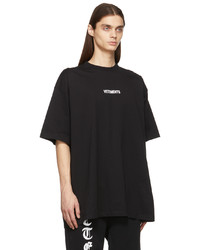 Vetements Black Logo Label T Shirt