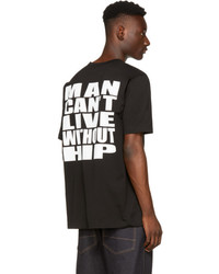 Junya Watanabe Black Man Cant Live Without Hip T Shirt