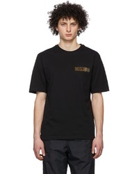 Moschino Black Metallic Logo T Shirt