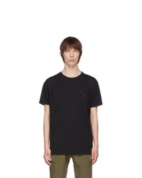 Gramicci Black One Point Pocket T Shirt