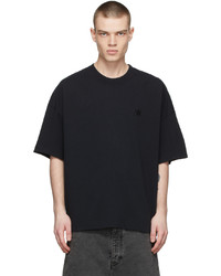 AMI Alexandre Mattiussi Black Organic Cotton T Shirt