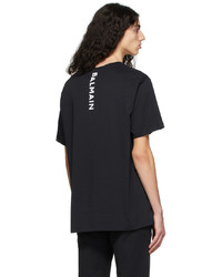 Balmain Black Oversized Logo T Shirt