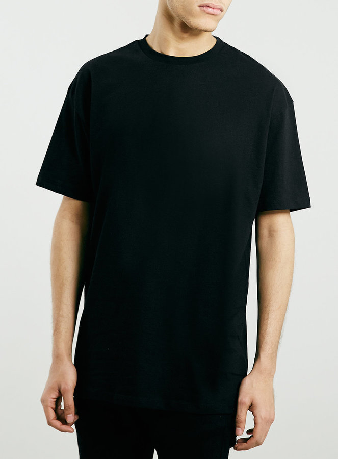 Topman Black Oversized T Shirt, $15 | Topman | Lookastic