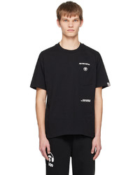 AAPE BY A BATHING APE Black Patch Pocket T Shirt