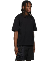 Sacai Black Piqu Pullover T Shirt