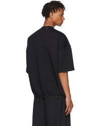 N. Hoolywood Black Polyester T Shirt