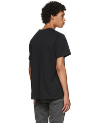 A.P.C. Black Printed T Shirt