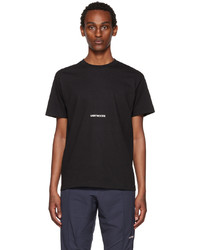 Saintwoods Black Printed T Shirt
