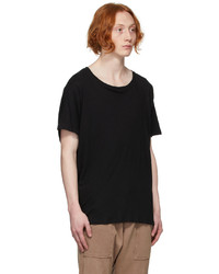 Greg Lauren Black Recycled Cotton T Shirt