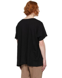 Greg Lauren Black Recycled Cotton T Shirt