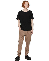 Greg Lauren Black Recycled Cotton T Shirt