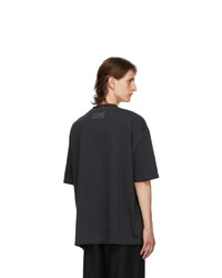 Maison Margiela Black Resin Gart Dyed T Shirt
