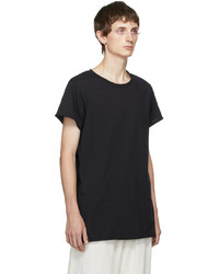COMMAS Black Rolled Hem Nautical T Shirt