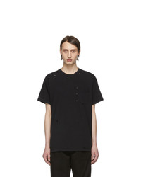 BILLY Black Safety Pin T Shirt