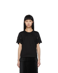 Noir Kei Ninomiya Black Scallop T Shirt