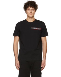 Alexander McQueen Black Selvedge Logo Tape T Shirt