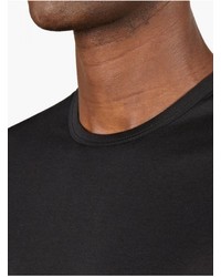 Sunspel Black Short Sleeve Crew Neck T Shirt