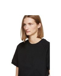MM6 MAISON MARGIELA Black Short Sleeve Sweatshirt