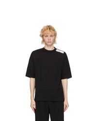 N. Hoolywood Black Shoulder Patch T Shirt