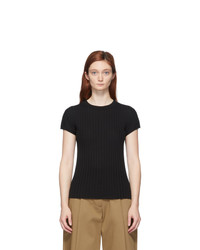 Studio Nicholson Black Silk Petani T Shirt