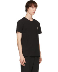 Alexander McQueen Black Skull Badge T Shirt