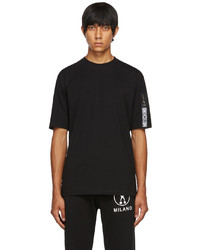 Moschino Black Sleeve Pocket Logo T Shirt