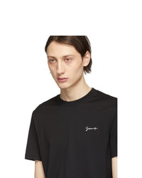 Givenchy Black Slim Script Logo T Shirt