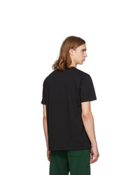 MAISON KITSUNÉ Black Smiley Fox T Shirt