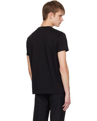 Valentino Black Stud T Shirt