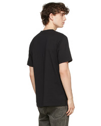 MAISON KITSUNÉ Black Tricolor Fox Patch Pocket T Shirt
