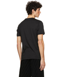Fendi Black Trompe Loeil T Shirt
