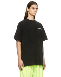 Balenciaga Black Turn Slit T Shirt