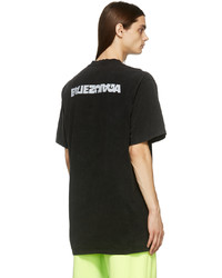Balenciaga Black Turn Slit T Shirt