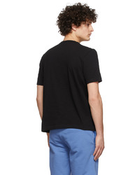 Ps By Paul Smith Black Zebra Embroidery T Shirt