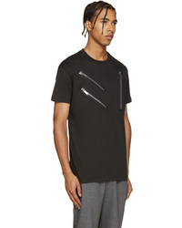 DSQUARED2 Black Zips Cool Fit T Shirt