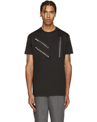 DSQUARED2 Black Zips Cool Fit T Shirt