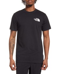The North Face Box Logo Cotton Graphic Tee In Blackgravel At Nordstrom