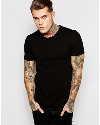 Asos Brand Fitted Fit T Shirt With Crew Neck And Stretch