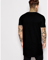 Asos Brand Super Longline T Shirt With Scoop Neck