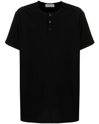 Yohji Yamamoto Button Placket Cotton T Shirt