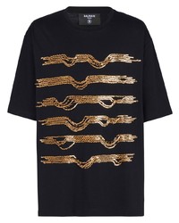 Balmain Chain Trim T Shirt