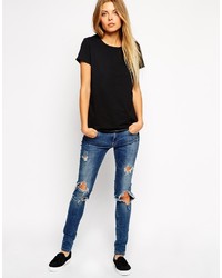 Asos Collection Crew Neck T Shirt With Seam Free Detail