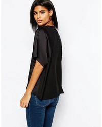 Asos Collection Matte And Shine Insert Tee