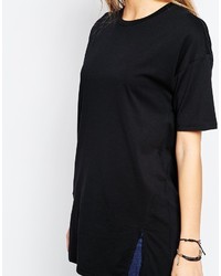 Asos Collection Oversized Longline T Shirt With Front Splits