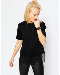 Asos Collection T Shirt With Sheer Panel