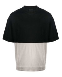 Emporio Armani Colour Block Cotton T Shirt