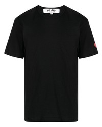 Comme Des Garcons Play Comme Des Garons Play Logo Patch Crew Neck T Shirt