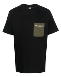 Karl Lagerfeld Contrast Pocket T Shirt