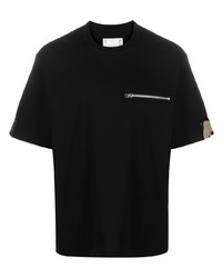 Sacai Contrast Trim Cotton T Shirt